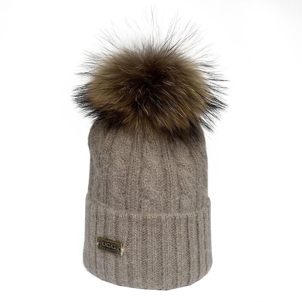 Mitchell-Y Pom Pom UGG Beanies 2P - UGG Specialist Australia