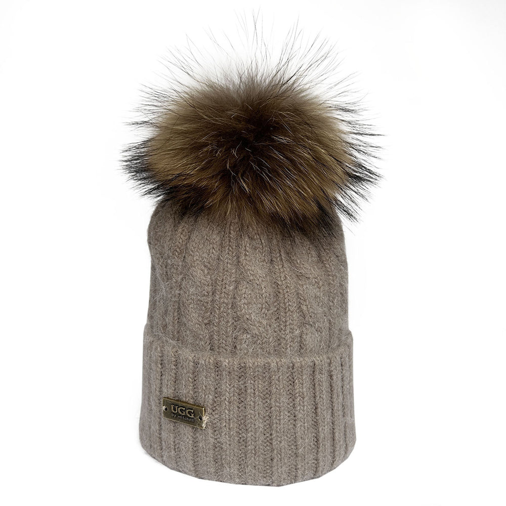 Mitchell-Y Pom Pom UGG Beanies 2P - UGG Specialist Australia