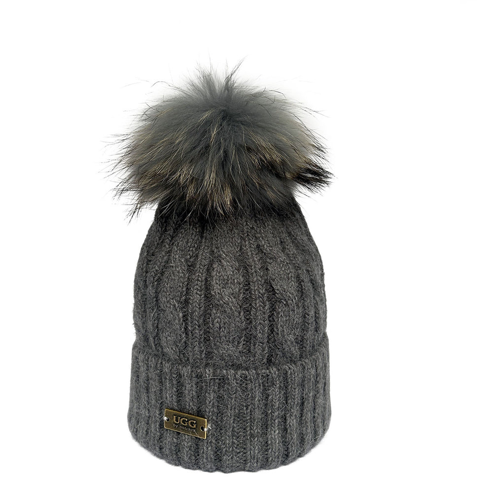 Mitchell-Y Pom Pom UGG Beanies 2P - UGG Specialist Australia