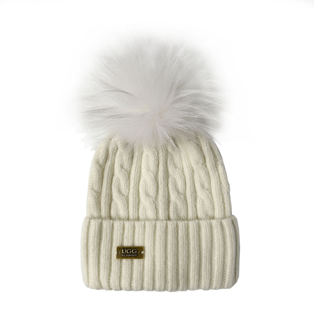 Mitchell-Y Pom Pom UGG Beanies 2P - UGG Specialist Australia